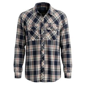 Silver Jeans Mens L Western Cowboy Plaid Rodeo‎ Long Sleeve Pearl Snap Shirt
